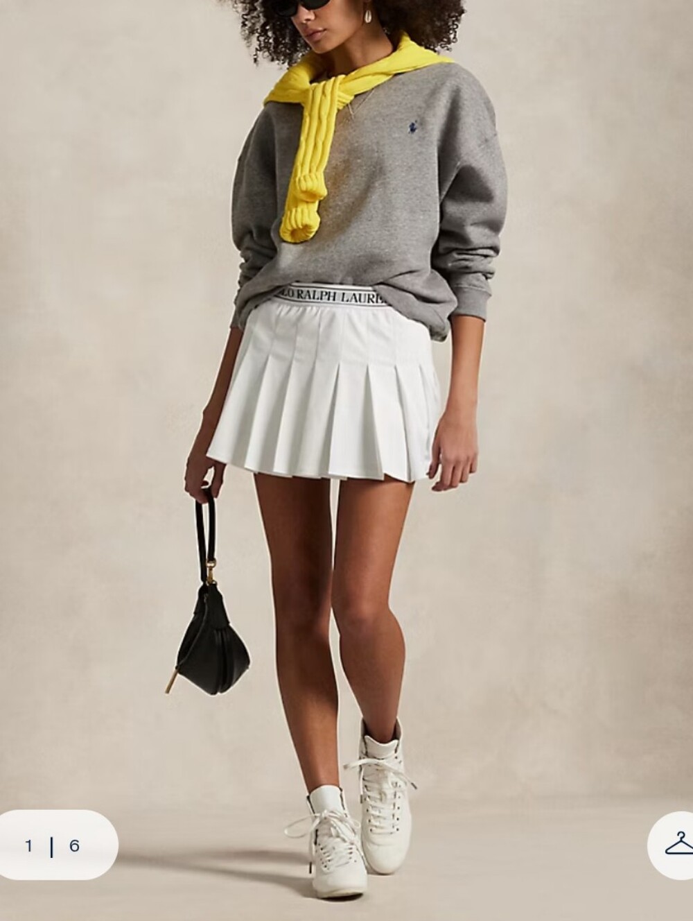 R. Sofia Pleated Mini Skort Size L